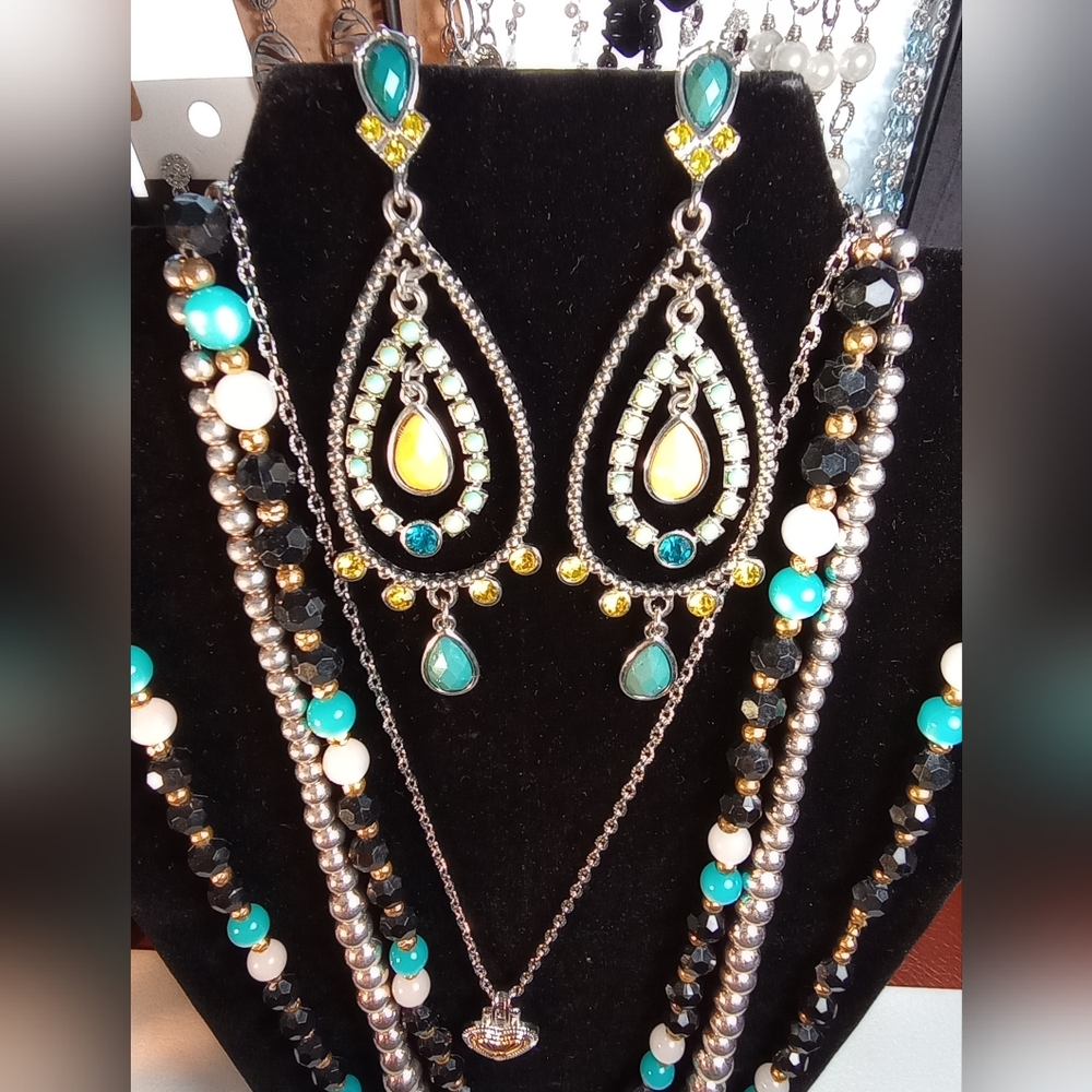 Vintage Napier, & Moonglow To Boho With Earrings 4 Pc Lot